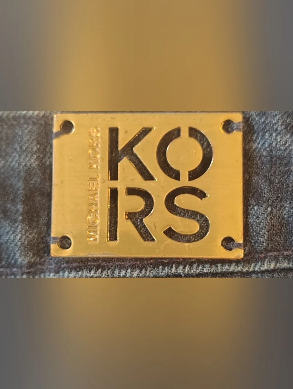 KORS By Michael Kors Straight Leg Deep Indigo Jeans Size 14